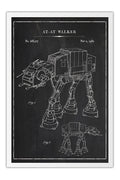 Poster Star Wars - Desenho Técnico AT-AT Walker - Filmes