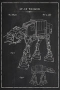 Poster Star Wars - Desenho Técnico AT-AT Walker - Filmes