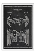 Poster Star Wars - Desenho Técnico Tie Bomber - Filmes