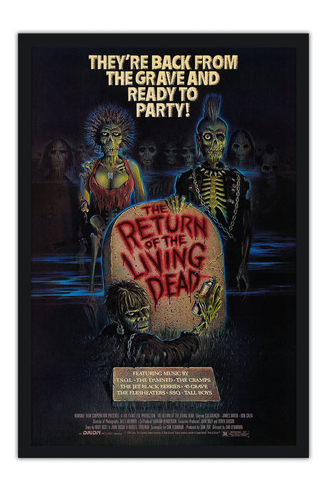 Poster The Return of the Living Dead - A Volta dos Mortos-Vivos - Terror Vintage - Filmes