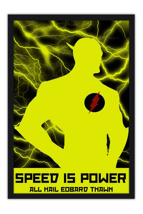 Poster Speed Is Power - The Flash - Comics - Quadrinhos - Hq
