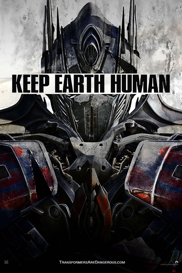 Poster Transformers - Keep Earth Human - Filmes