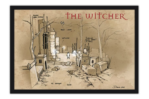 Poster The Witcher - Concept Art - Games