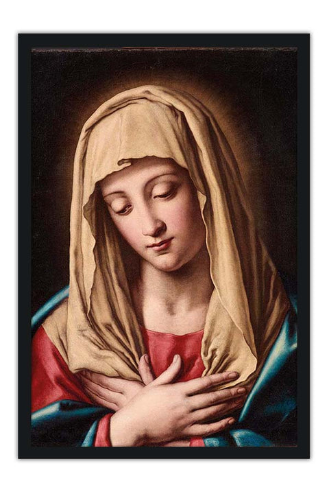 Poster Sassoferrato - Virgem Maria - Virgin Mary- Obras de Arte