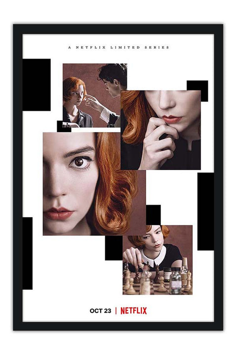 Poster Gambito da Rainha - Queen’s Gambit - Queens Gambit Séries Seriados