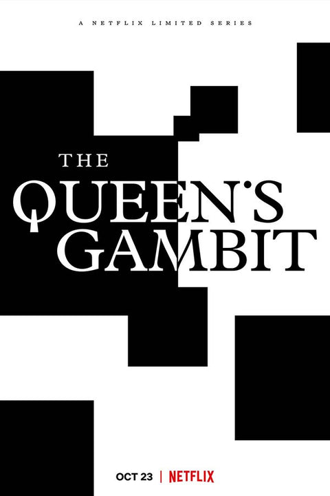 Poster Gambito da Rainha - Queen’s Gambit - Queens Gambit Séries Seriados