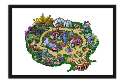 Poster Viewtiful Joe - Mapa - Games