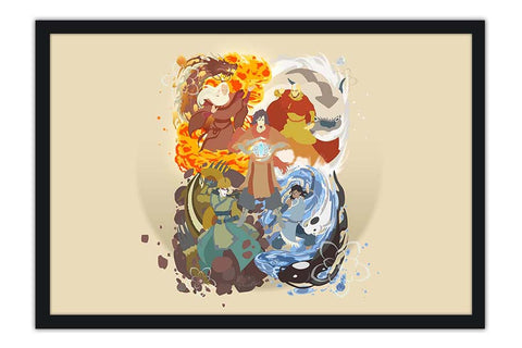 Poster Avatar A Lenda de Aang - The Last Airbender - Desenhos - Animes
