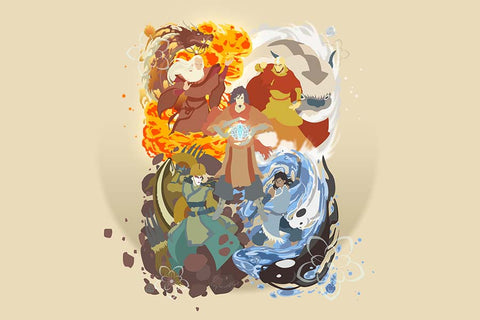 Poster Avatar A Lenda de Aang - The Last Airbender - Desenhos - Animes