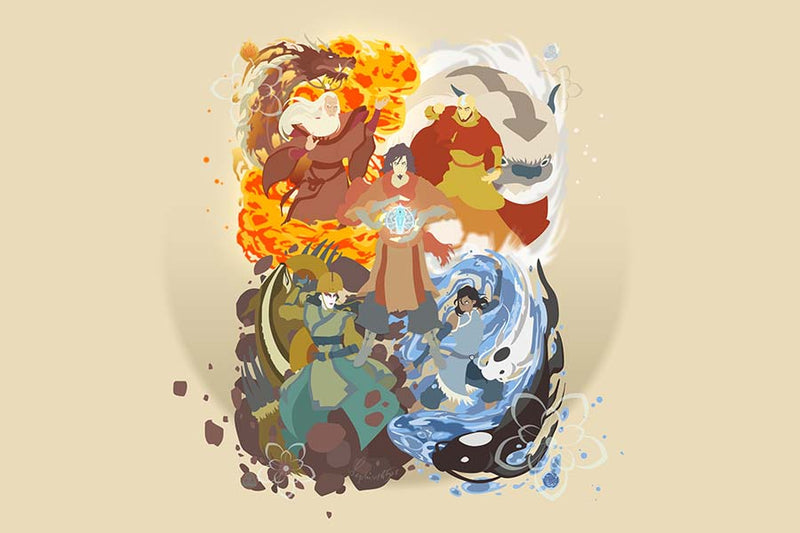 Poster Avatar A Lenda de Aang - The Last Airbender - Desenhos - Animes