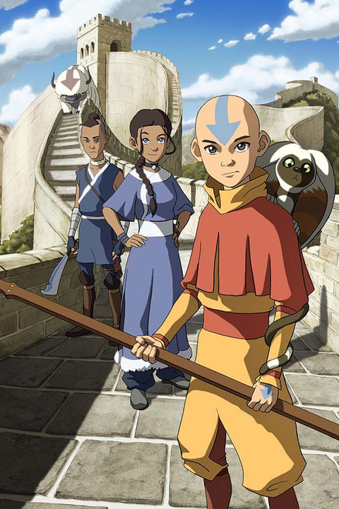Poster Avatar A Lenda de Aang - The Last Airbender - Desenhos - Animes