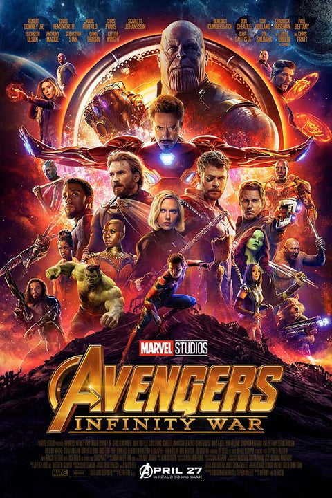 Poster Avengers - Infinity War - Guerra Infinita - Marvel - Filmes