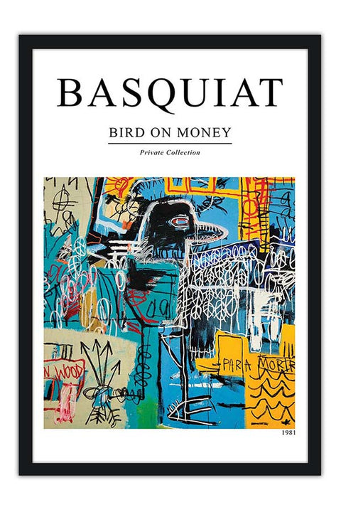 Poster  Basquiat - Bird On Money - Obras de Arte