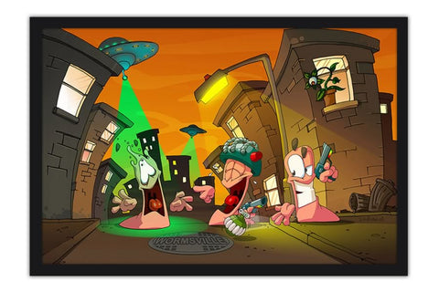 Poster Worms a Space Oddity - Games