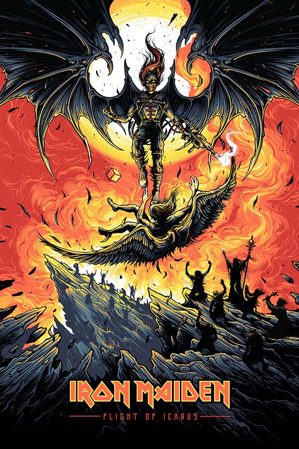 Poster Iron Maiden - Flight of Icarus - Bandas de Rock