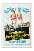 Poster Gentlemen Prefer Blondes - Os Homens Preferem As Loiras - Marilyn Monroe - Vintage - Filmes