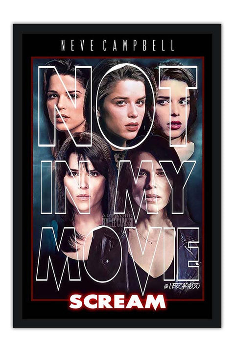 Poster Pânico - Scream - Not in My Movie - Suspense - Terror - Filmes
