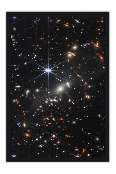 Poster Multiplas Galáxias - James Webb - Fotografia Espacial Telescópio - Imagens do Universo
