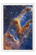 Poster  Pilares da Criação - James Webb - Fotografia Espacial Telescópio - Imagens do Universo