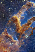 Poster  Pilares da Criação - James Webb - Fotografia Espacial Telescópio - Imagens do Universo