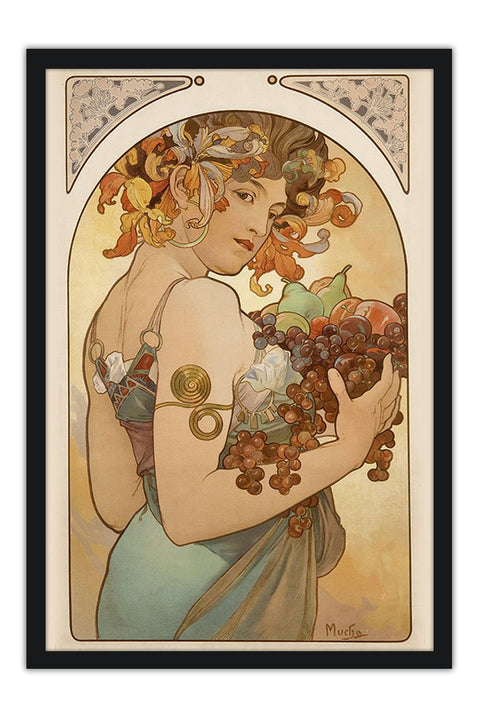 Poster Afons Maria Mucha - Fruit - 1897 - Obras de Arte