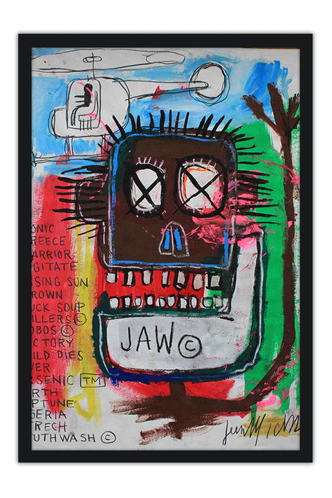 Poster Basquiat - "Jaw" - Obras de Arte