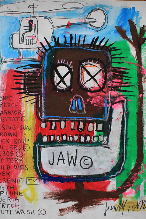 Poster Basquiat - "Jaw" - Obras de Arte