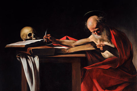 Poster Caravaggio - Saint Jerome Writing - Obras de Arte