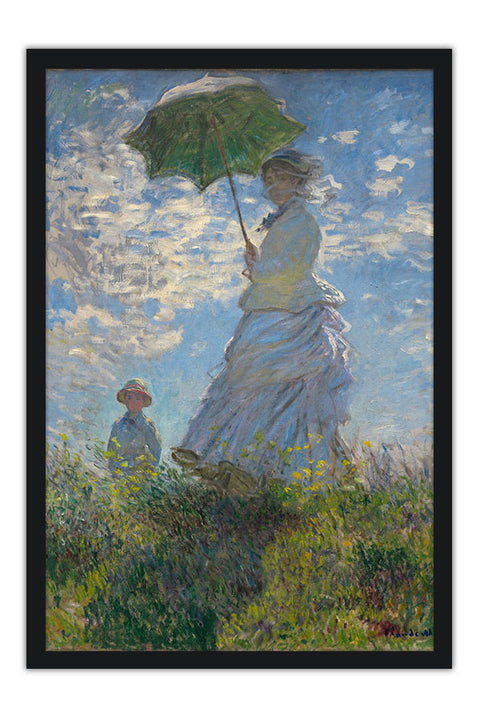 Poster Monet - Woman with a Parasol - Obras de Arte
