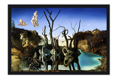 Poster Salvador Dali - Swans Reflecting Elephants - Obras de Arte