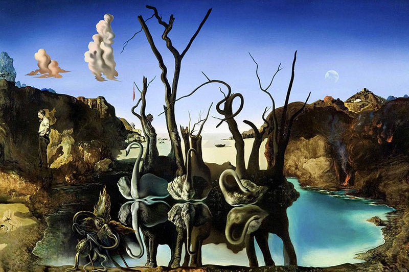 Poster Salvador Dali - Swans Reflecting Elephants - Obras de Arte