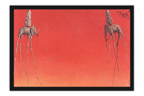Poster Salvador Dali - The Elephants - Obras de Arte