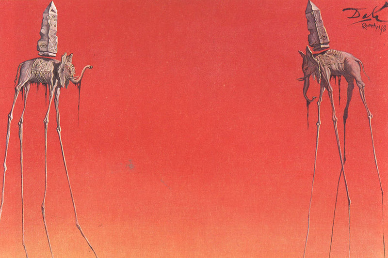 Poster Salvador Dali - The Elephants - Obras de Arte