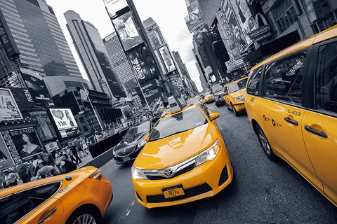 Poster Taxis Amarelos - New York - Paisagens