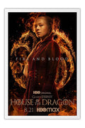 Poster House Of The Dragon - Fire And Blood - Casa do Dragão - Séries
