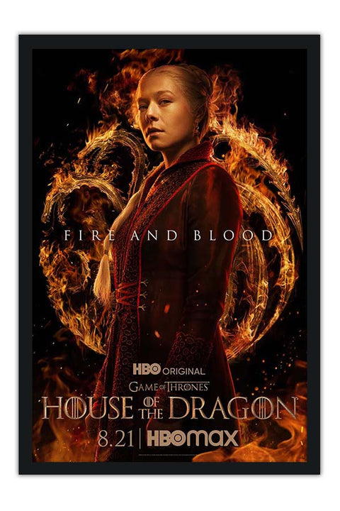Poster House Of The Dragon - Fire And Blood - Casa do Dragão - Séries