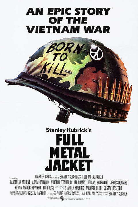 Poster Full Metal Jacket - Nascido para Matar - Stanley Kubrick - Filmes
