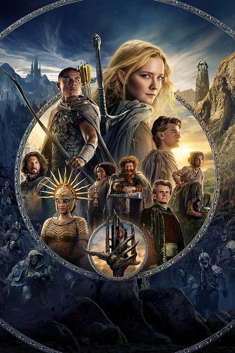 Poster Rings Of Power - Anéis de Poder - Lord Of The Rings - O Senhor dos Anéis - Séries