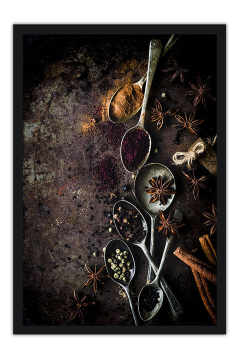 Poster Temperos - Cozinha - Chef - Comida - Culinária