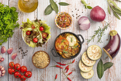 Poster Mesa Posta - Temperos - Cozinha - Chef - Comida - Culinária