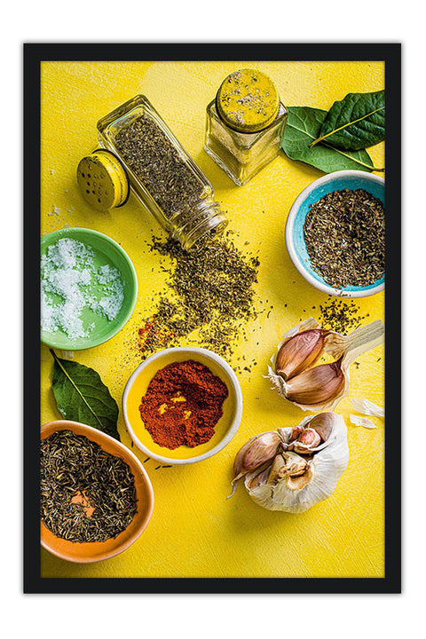 Poster Temperos - Cozinha - Chef - Comida - Culinária