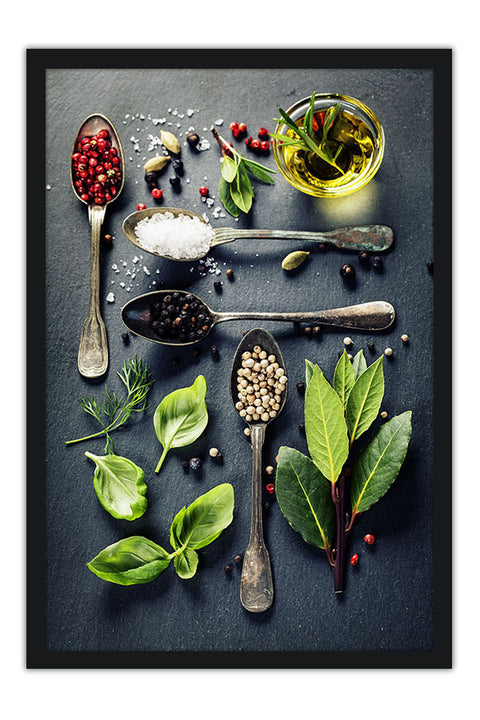 Poster Temperos - Cozinha - Chef - Comida - Culinária