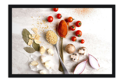 Poster Temperos - Cozinha - Chef - Comida - Culinária