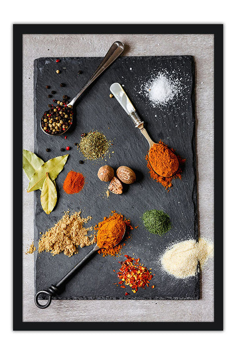 Poster Temperos - Cozinha - Chef - Comida - Culinária