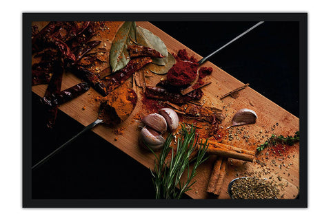 Poster Temperos - Cozinha - Chef - Comida - Culinária