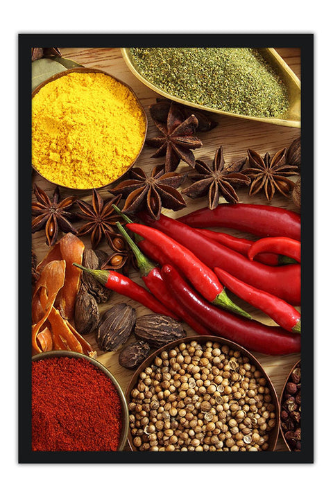 Poster Temperos - Cozinha - Chef - Comida - Culinária