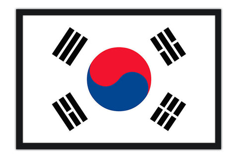 Poster Bandeira da Coreia do Sul