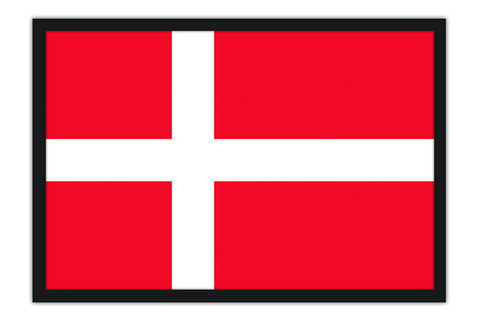 Poster Bandeira da Dinamarca