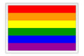 Poster Bandeira Arco Íris - Símbolo LGBT - Gay Pride - Orgulho Gay