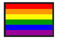 Poster Bandeira Arco Íris - Símbolo LGBT - Gay Pride - Orgulho Gay